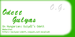 odett gulyas business card